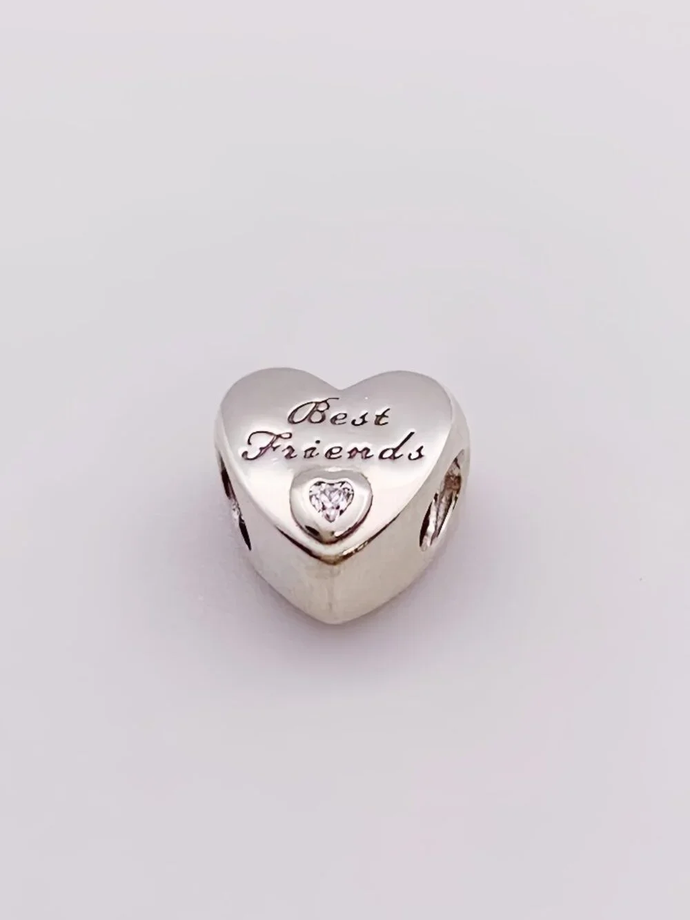 Pandora Polished Best Friends Heart Charm